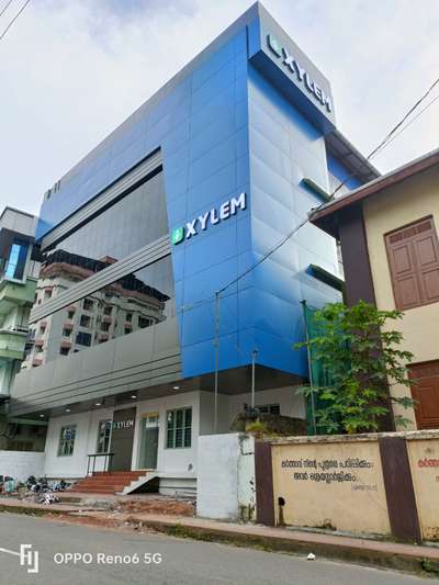 xylem thrissur  #xylem #acp_cladding #acp_design #glasswork #glazzing #glazing #acpsheets #uniquebond