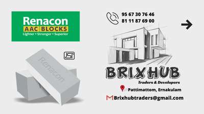 Authorised Distributors of AAC Blocks in Kerala.
Feel free to contact us on :📞 +919567307646,+918111876900
 📧 brixhubtraders@gmail.com