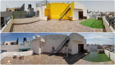 #exteriordesigns #exteriorwallpainting #HouseRenovation #terracewaterproofing #tileflooring