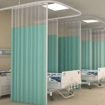 HOSPITAL TRACK WITH CURTAINS (PVC CURTAIN/SHOWER CURTAIN)