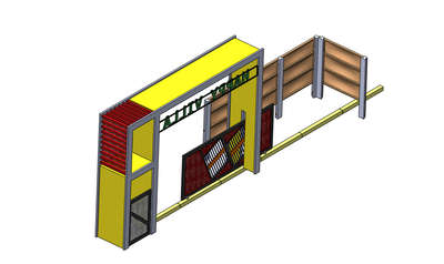 redy made compound wall with esp gate arch