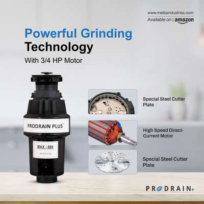 Revolutionize your kitchen experience with our top-of-the-line food waste disposer, featuring a powerful high-speed DC motor and special steel cutter plate. Enjoy a cleaner and more sustainable lifestyle with this must-have appliance! #foodwastedisposer #sustainability #kitchenupgrade