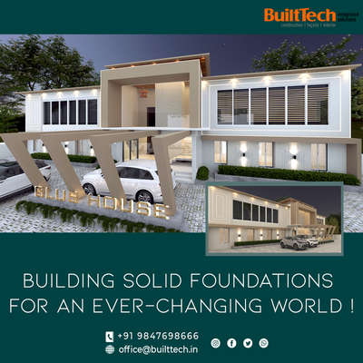Building solid foundations for an ever-changing world.

We offer complete solutions right from designing, licensing and project approvals to completion and maintenance. Turnkey projects, residential construction, interior works and facades are our key competencies. We also undertake commercial and retail projects for construction, glass & steel claddings and interiors.

For more details ,

Contact : 9847698666

Email : office@builttech.in

Visit : www.builttech.in

#construction #luxuryhomedesigns #builders #builder #commercial #commercialbuilding #luxury #contractor #contractors #interiors #interiordesign #builttech #constructionsite #turnkeyconstruction #quality #customhomebuilder #interiordesigner #bussiness #constructionindustry #luxuryhome #residential #hotel #renovation #facelift #remodeling #warehouse #kerala