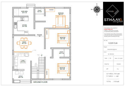 4Cent 3BHK HOME PLAN 
area : 1191 sq.ft
3 BEDROOM 2ATTACHED
SITOUT
LIVING
DINING
KITCHEN
work area


#sthaayi_design_lab
#FloorPlans #4bhk #3BHK #4BHKHouse #4BHKPlans #3centPlot #4centPlot #4cent