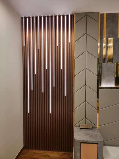 A fluted panel design in pvc #jangidfurniure followed on Instragram for more design