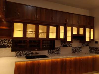 teak wood kitchen