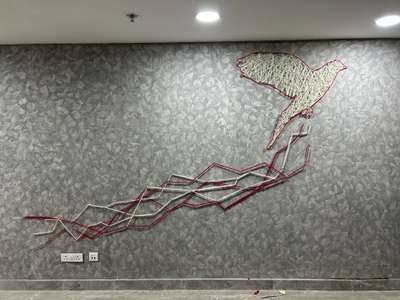 String art on wall 70sqft
Kaushal bhawan, Chanakya puri