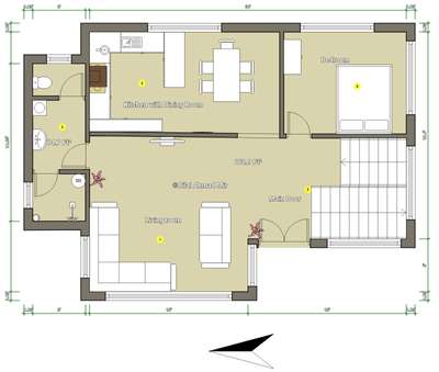 30 x 25 Modern Housing Floor Plan.  with latest design #modernhouses  #SmallHouse 
 #50LakhHouse