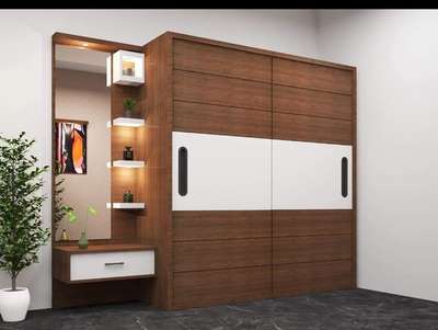 Sliding wardrobe and dressing area