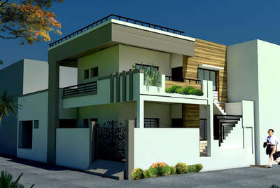 double storey house , Total land area 800sqft.
 #HouseDesigns #ElevationDesign