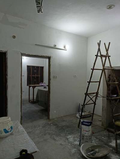 2bhk flat paint work is ongoing