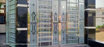 SS  gate Glass डिजाइनिंग