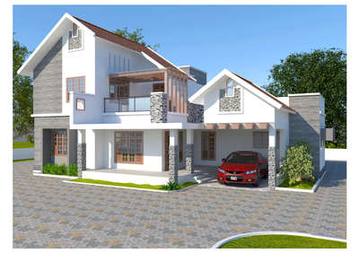 3d visualisation for Aji Kuriakose pala. #3dvisualisation #exteriors #interiordesign