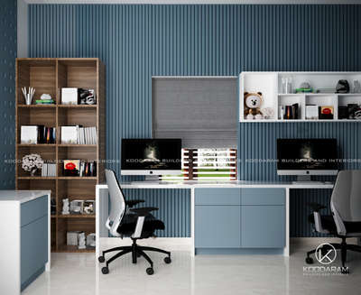 koodaram builders and interiors  #OfficeRoom