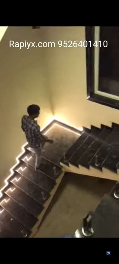 I want to install staircase light

something like this

https://youtube.com/shorts/wp5w3j3pd5k?si=lZOyN7Qvq77g37Qn