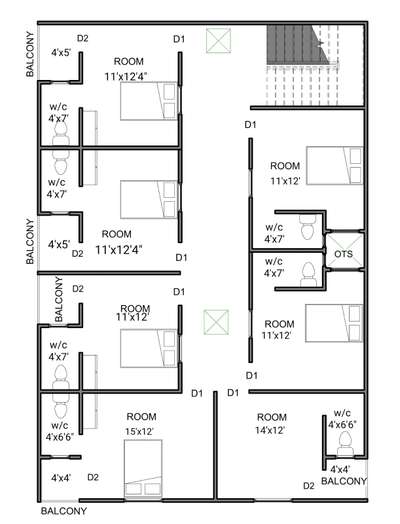 2d plan for rental purpose