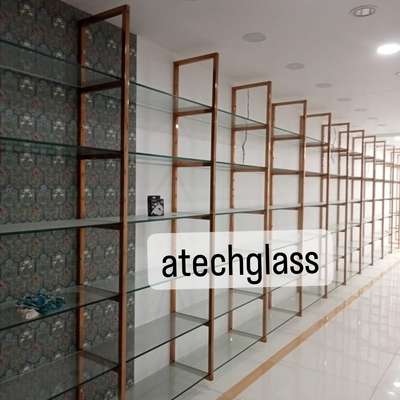 Steel Freme Glass Shelf