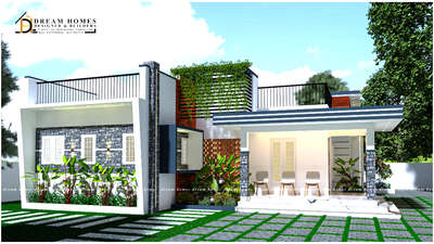 3d exterior 
single storey 
elevation
contemporary