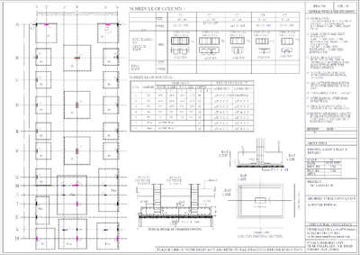Structure designs Column footing layout,Beam detailing # Structure #