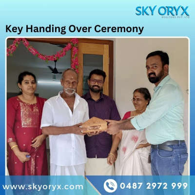 Key handover ceremony | SreeVaikundam
We are happy to share their dream in tge complete form. ❤️ all the best for the new nest. 

Client: Mr. & Mrs. Sreekumar
Loc : Thampuranpadi, Guruvayur

For more details
☎️ 0487 2972999
🌐 www.skyoryx.com

#skyoryx #builders #buildersinthrissur #house #plan #civil #construction #estimate #plan #elevationdesign #elevation #quality #reinforcedconcrete  #excavation #centering #concrete #masonry #firstfloor #plastering #housefarming  #inauguralceremony #rituals #keyhandover