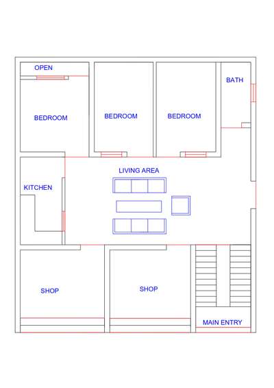 house design layout 
client name - jitendra ji 
 #2DPlans  #2d  #HouseDesigns  #houseplans  #FloorPlans  #2DPlans