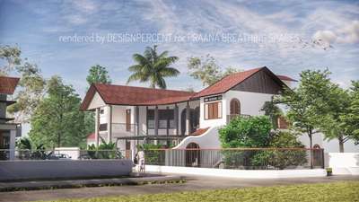 Proposed Residence for Mr. Manoj, Thrissur
Rendered by #designpercent
For #praanabreathingspaces

 #keralastyle  #keralatraditional  #koloapp  #Kottayam  #Thrissur  #3D_ELEVATION