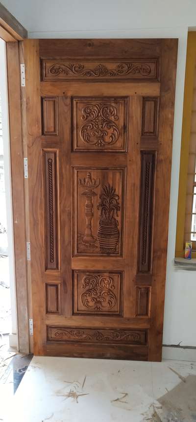 front door - teak wood.. my new work