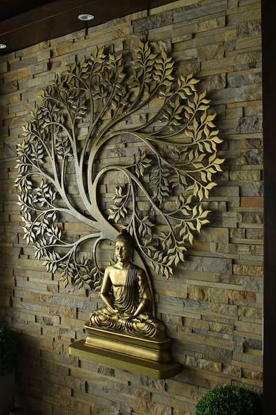 beautiful wall with calm and cool budh bhagwan. 
 #budhhawall 
 #texture 
 #WallDecors 
 #alpha
 #HouseDesigns