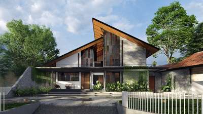 Proposed residencefor Mr. Saleem at  Pullukkara #architecture   #interiordesign  #mordenhome  #Landscape  #ContemporaryHouse  #indianarchitecture  #keralaarchitecture  #rendering  #designkerala  #archilovers  #kannurhomes  #architecturephotography  #archdaily  #customhomedesign  #HomeDecor  #budjecthomes  #villa #budgethomes  #vernaculararchitecture  #naturalmaterials  #traditionalkeralahouse #color  #luxuryvilla