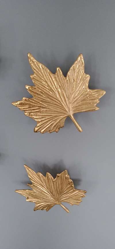 laser cut metal art concept  maple tree with brass metal.