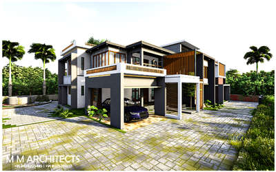 #3D- 4400sqft- 5Bhk -  #Modern  #contemporary- kakayangad-kannur