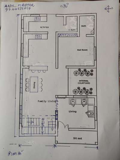 #My new vasthu plan  75 kol