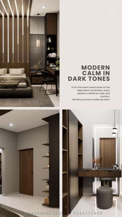 You would love this Modern Bedroom Design with Warm Ambience
