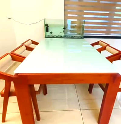 #DiningTable white Glass