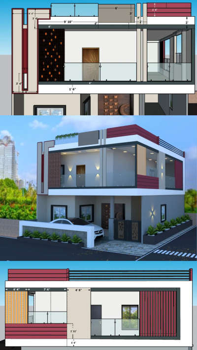 #3dvisualisation #renderingdesign  #frontElevation #HouseDesigns #HouseConstruction #projectdesign #house_planning #vastuplanning #ujjain