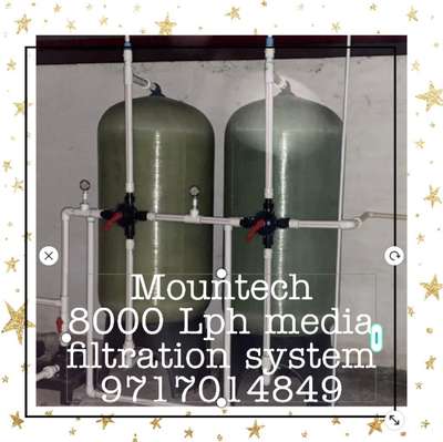 8000 Lph Media Water Filtration System