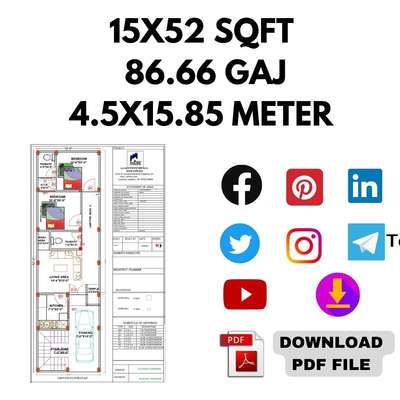 15x52 sqft Ready made  House plan 

#15x50 #15x50elevation #15x50floorplan #SmallHouse #5LakhHouse #SingleFloorHouse #EastFacingPlan #WestFacingPlan #SmallHomePlans #FloorPlansrendering