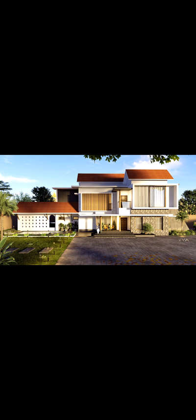 proposed 3d elevation.. 🏠 

for more details : saya design studio (insta)

#saya design studio
 #veedu #veedupani #veedudesign  #kerlahouse #kerlalahomes #modern #architecturedesigns