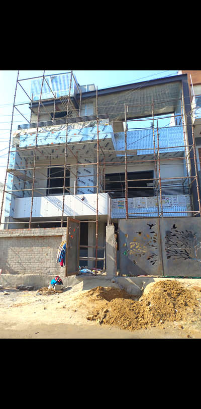 complete Front Elevation work
to book your site call on this number
9870590535
build your Dream home 
 #frontElevation 
#facadelovers 
#hplcladding
 #tileelevation 
 #mssteelfabrications
