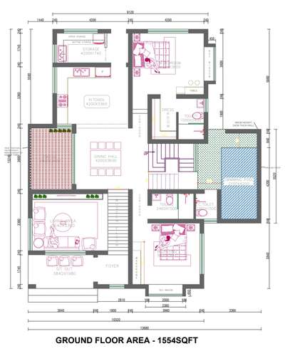 Area: 2684 sqft 4bhk
location: Padiyam, kandassankadavu
Model type: Contemporary