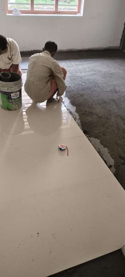 floor tile work @ Arampully, Mundur mr.sunil.