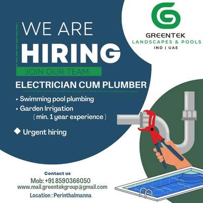 We are Hiring ..

Contact Us.. 

GREENTEK DESIGN & BUILD (P) Ltd

GREENTEK LANDSCAPES & POOLS
 #swimmingpool  #pool  #swimmingpoolconstructioncompany  #swimmingpoolbuilders  #swimmingpoolcontractor  #swimmingpoolworkerskerala 

“You cannot push anyone up the ladder unless he is willing to climb.”