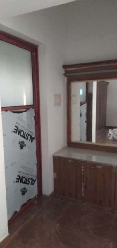 dressing unit and bathroom door  #