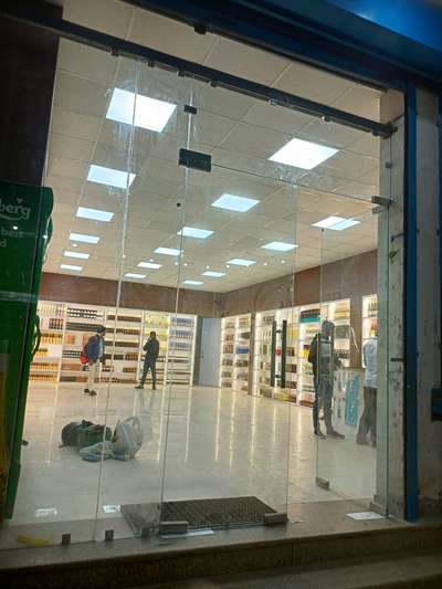 wines shop tufun glass door & partition