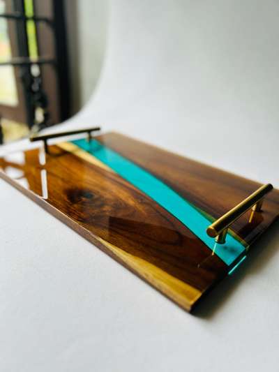 resin tray l table top decor  #resin #resincraft