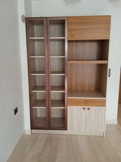 Wooden Crockery Unit 
with Material. well furnished