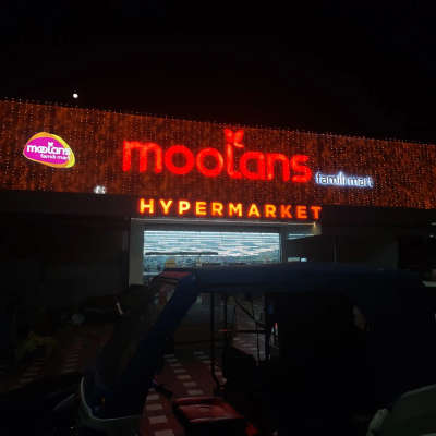 new work..moolans family mart, Perumbavoor  #keralaarchitectures  #all_kerala  #ernakulam😍  #signboard  #ledsigns  #Architectural&Interior  #Contractor #workmode