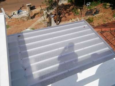 Polycarbon crystal sheet in balcony
