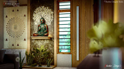 Living Room Interior Design  #LivingroomDesigns #buddhaart #InteriorDesigner #3dmodeling