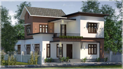 house elevation, simple house design 3d house view